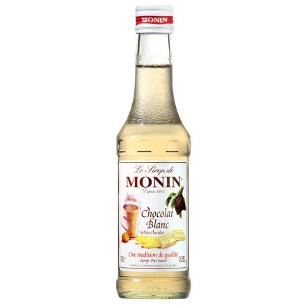 MONIN Fehér csoki szirup, 250 ml